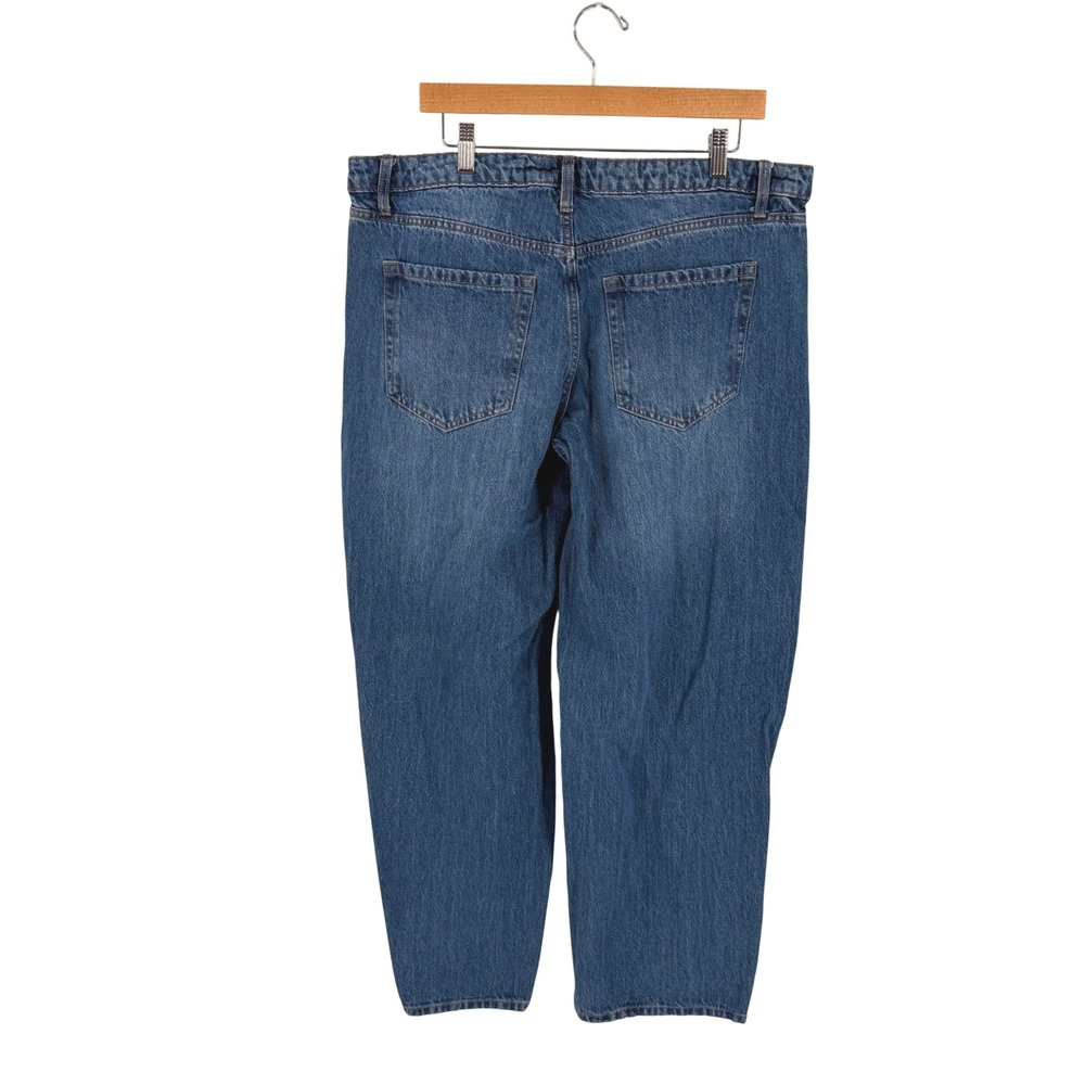 Wild Fable Mid-Rise Barrel Jean Blue 14 Casual Denim Streetwear Everyday - Picture 2 of 8